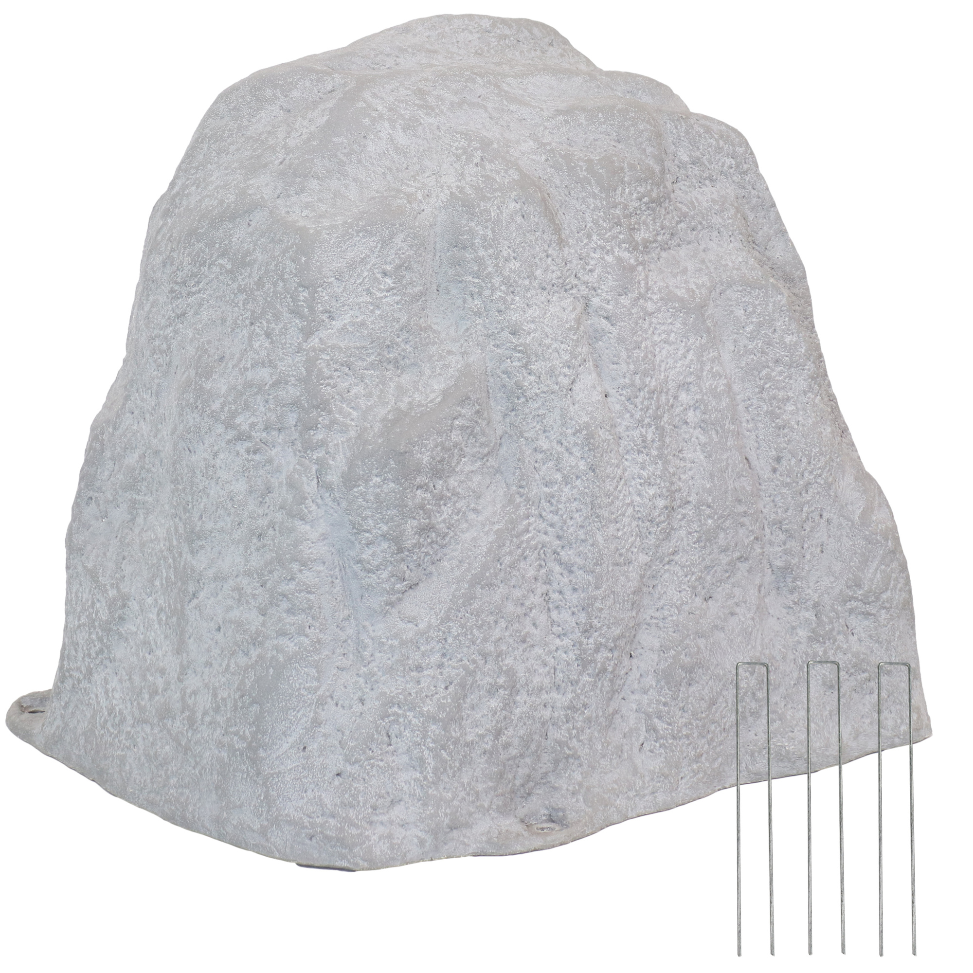 Sunnydaze Decor Polyresin Landscape Rock - 24.5in. x 21in. x 21.5in., Gray, Weather-Resistant, Model# DG-645-COMBO